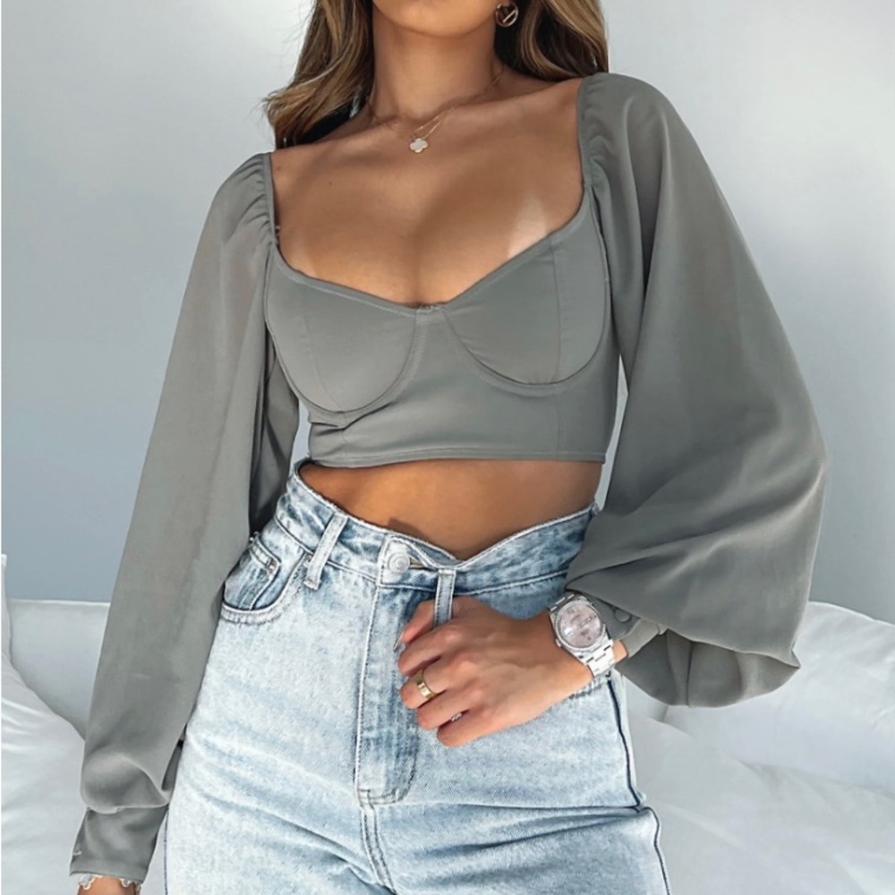 white fox boutique social seduction long sleeve top